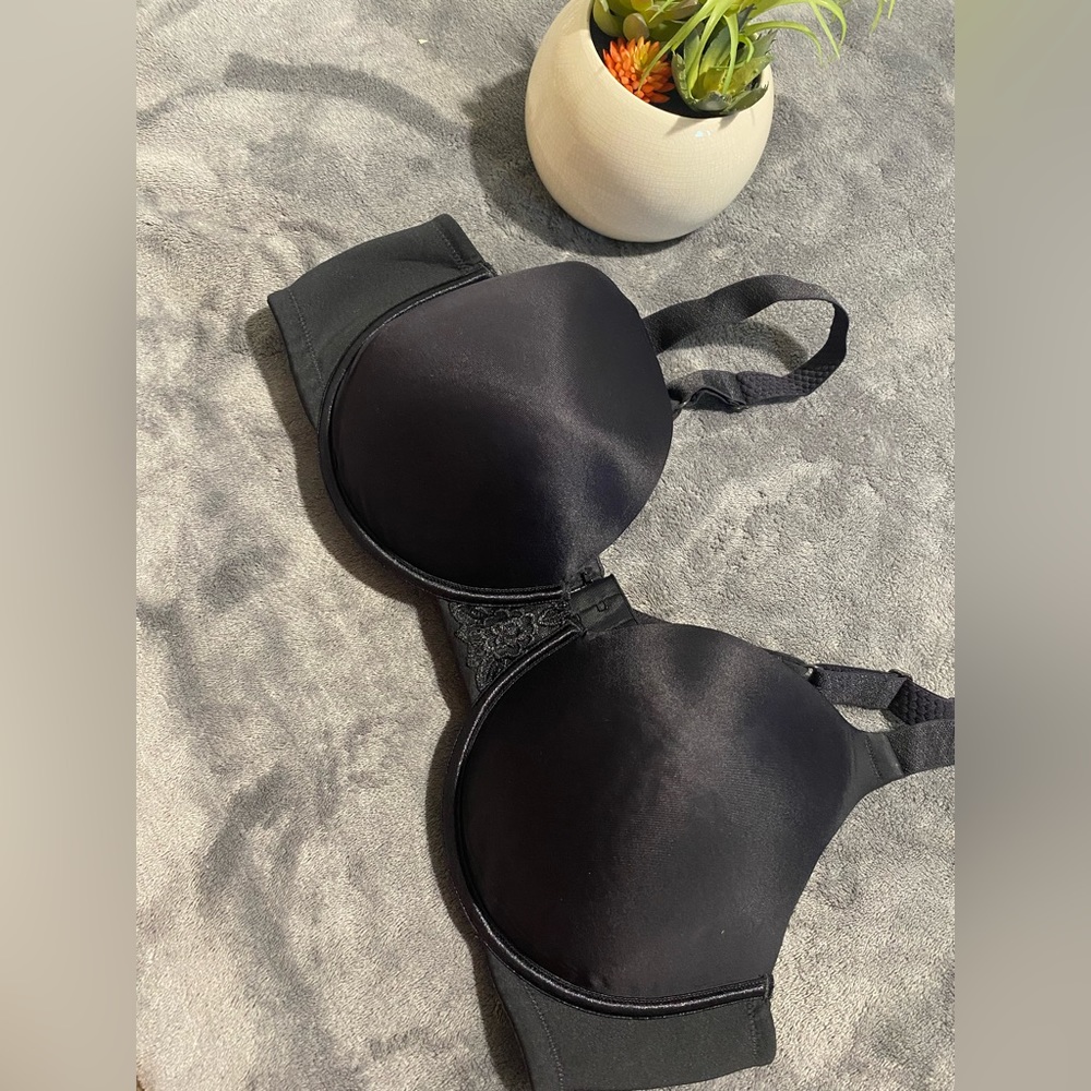 Vanity Fair Women's Full Figure Contour Bra Size 44C In Black 76380